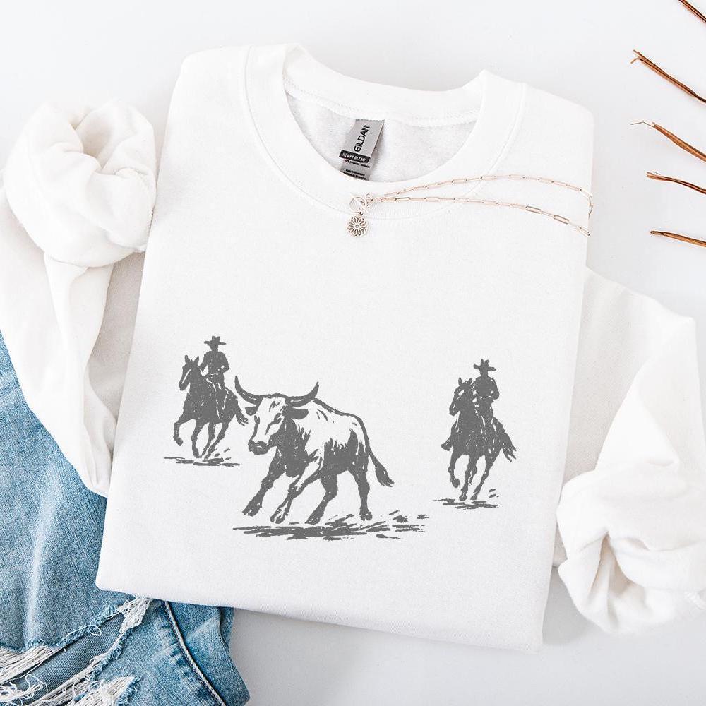 Western Rodeo PNG, Cowboy Digital Download - 300 DPI Design for T-Shirt
