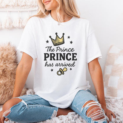 The Prince Prince Has Arrived PNG, Baby Boy Digital Download - 300 DPI