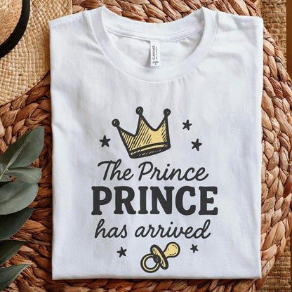 The Prince Prince Has Arrived PNG, Baby Boy Digital Download - 300 DPI