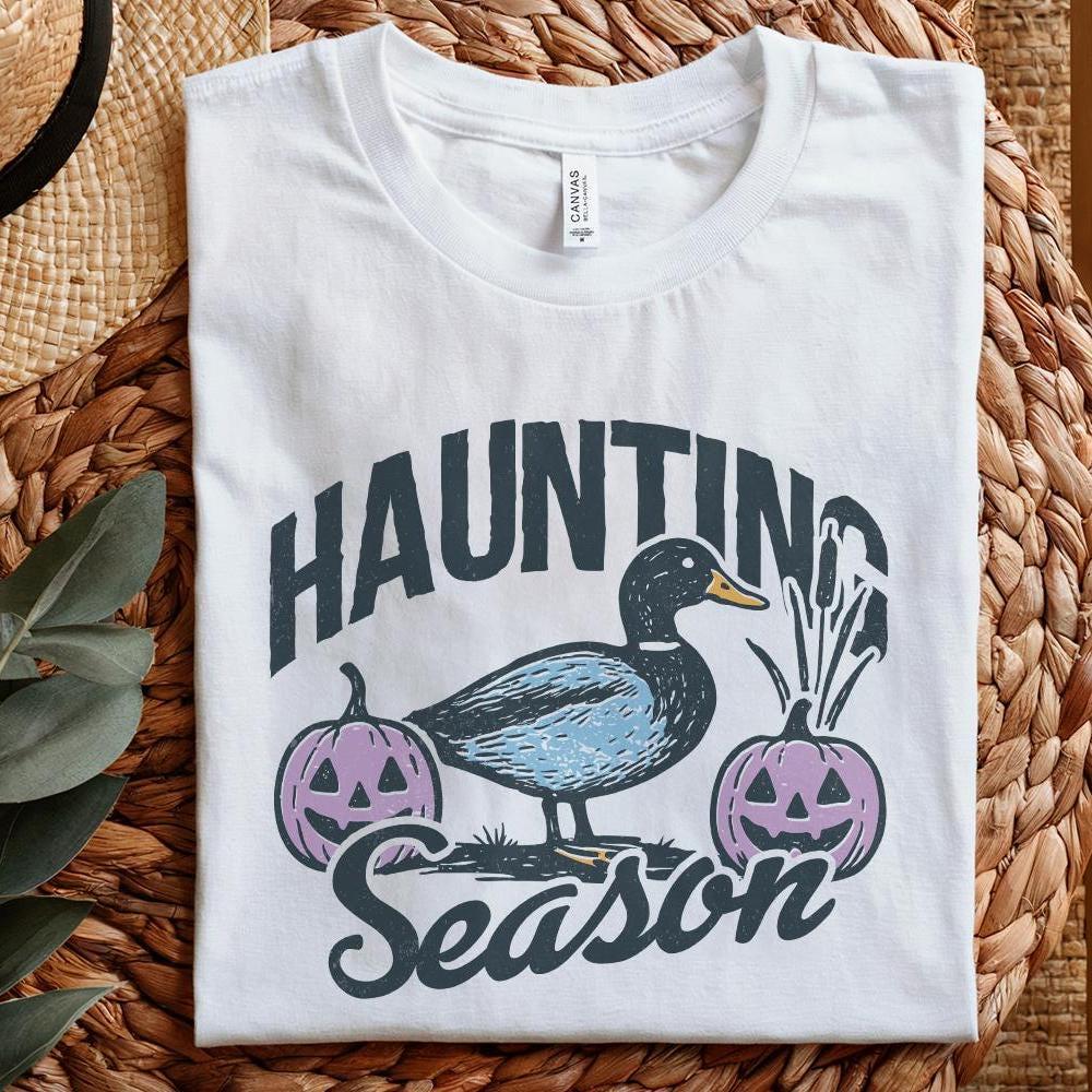 Haunting Season PNG, Halloween Duck Digital Download - 300 DPI Design for