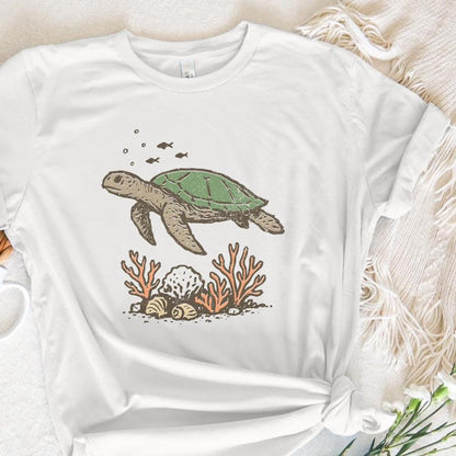 Sea Turtle PNG, Ocean Life Digital Download - 300 DPI Design for T-Shirt