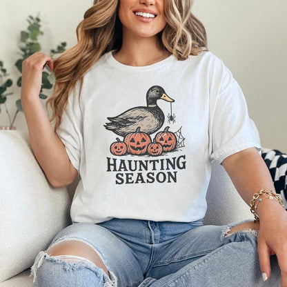 Haunting Season PNG, Duck Halloween Shirt - 300 DPI Design for T-Shirt