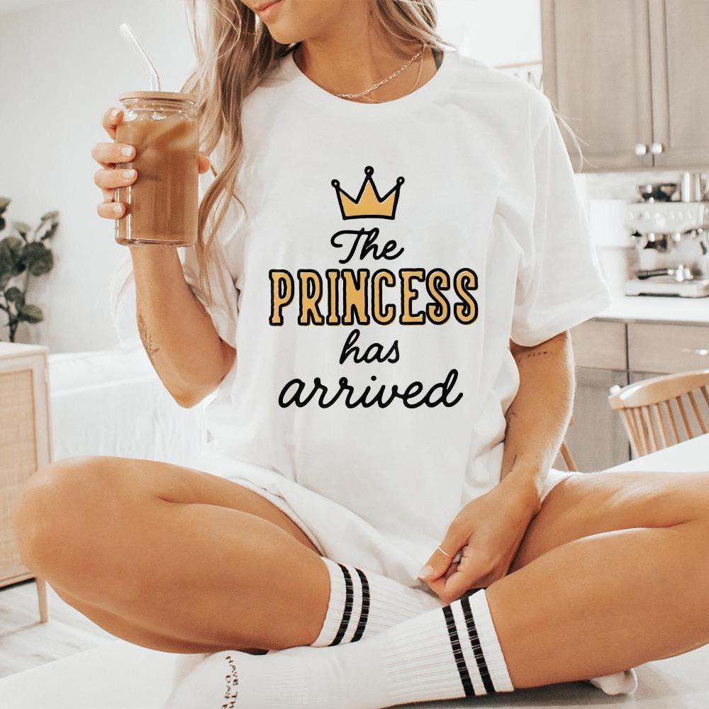 The Princess Has Arrived PNG, Baby Shower Shirt Design - 300 DPI Design