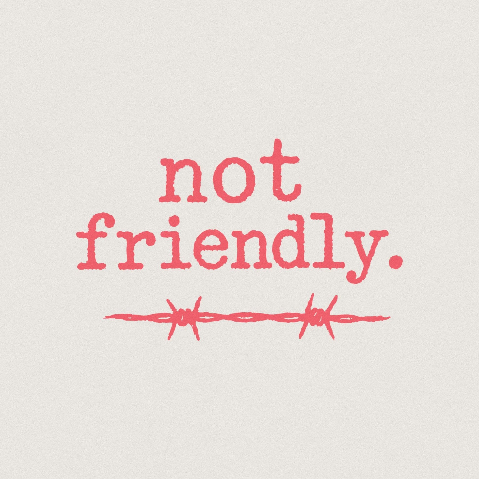 Not Friendly PNG, Barbed Wire Printable Shirt - 300 DPI Design for T-Shirt