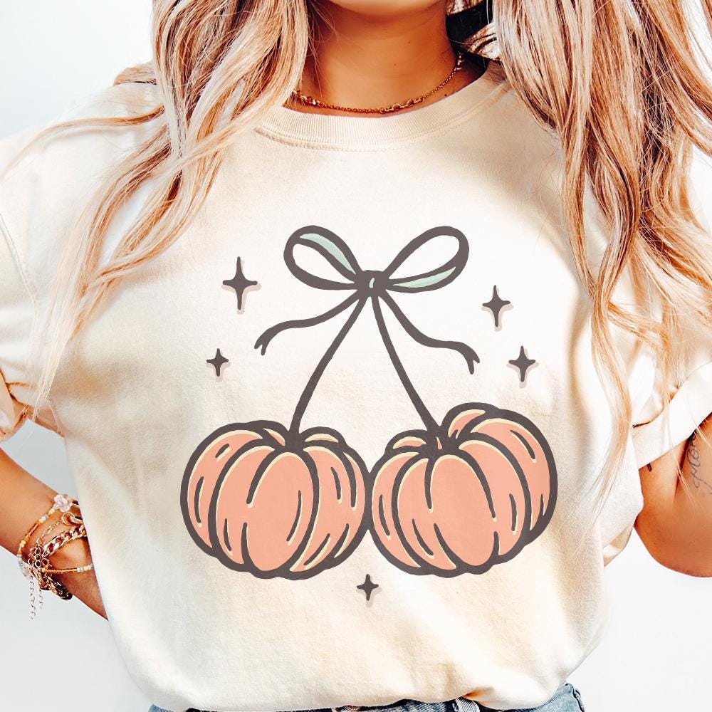 Pastel Pumpkin PNG, Fall PNG - 300 DPI Design for T-Shirt