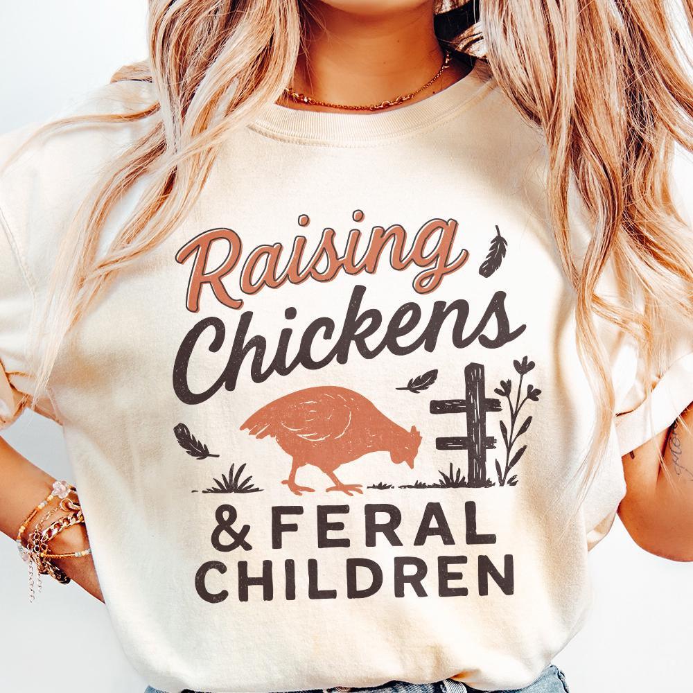 Raising Chickens & Feral Children PNG, Homestead Digital Download - 300