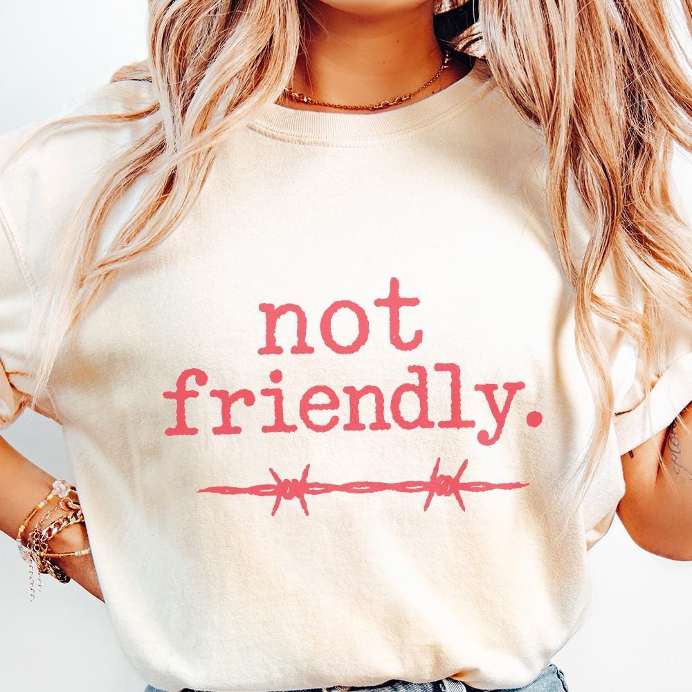 Not Friendly PNG, Barbed Wire Printable Shirt - 300 DPI Design for T-Shirt