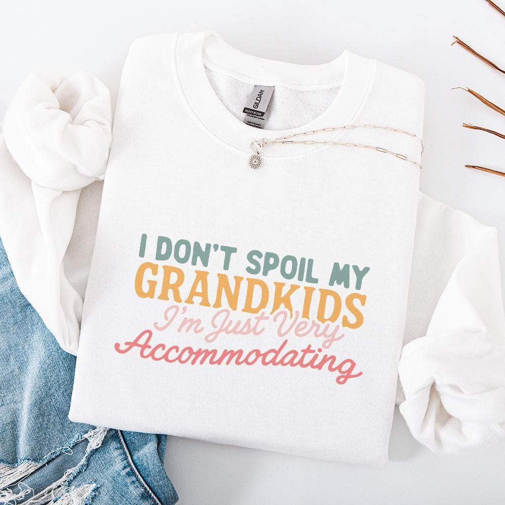 I Don’t Spoil My Grandkids PNG Digital Download, Accommodating Grandma