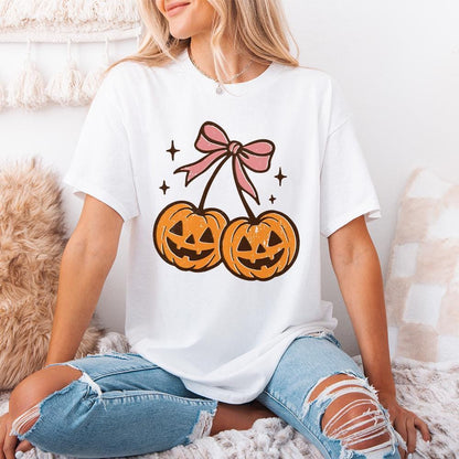 Double Pumpkin PNG, Halloween Clipart - 300 DPI Design for T-Shirt