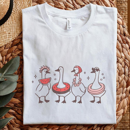 Watermelon Goose PNG, Funny Goose Digital Download - 300 DPI Design for