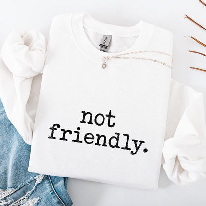 Not Friendly PNG, Digital Download - 300 DPI Design for T-Shirt