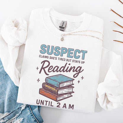 Suspect Claims She’s Tired But Stays Up Reading PNG, Book Lover Digital