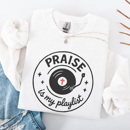 Praise Is My Playlist PNG, Christian Music Shirt Digital Download - 300