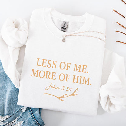 Less Of Me More Of Him PNG, John 3:30 Bible Verse - 300 DPI Design for