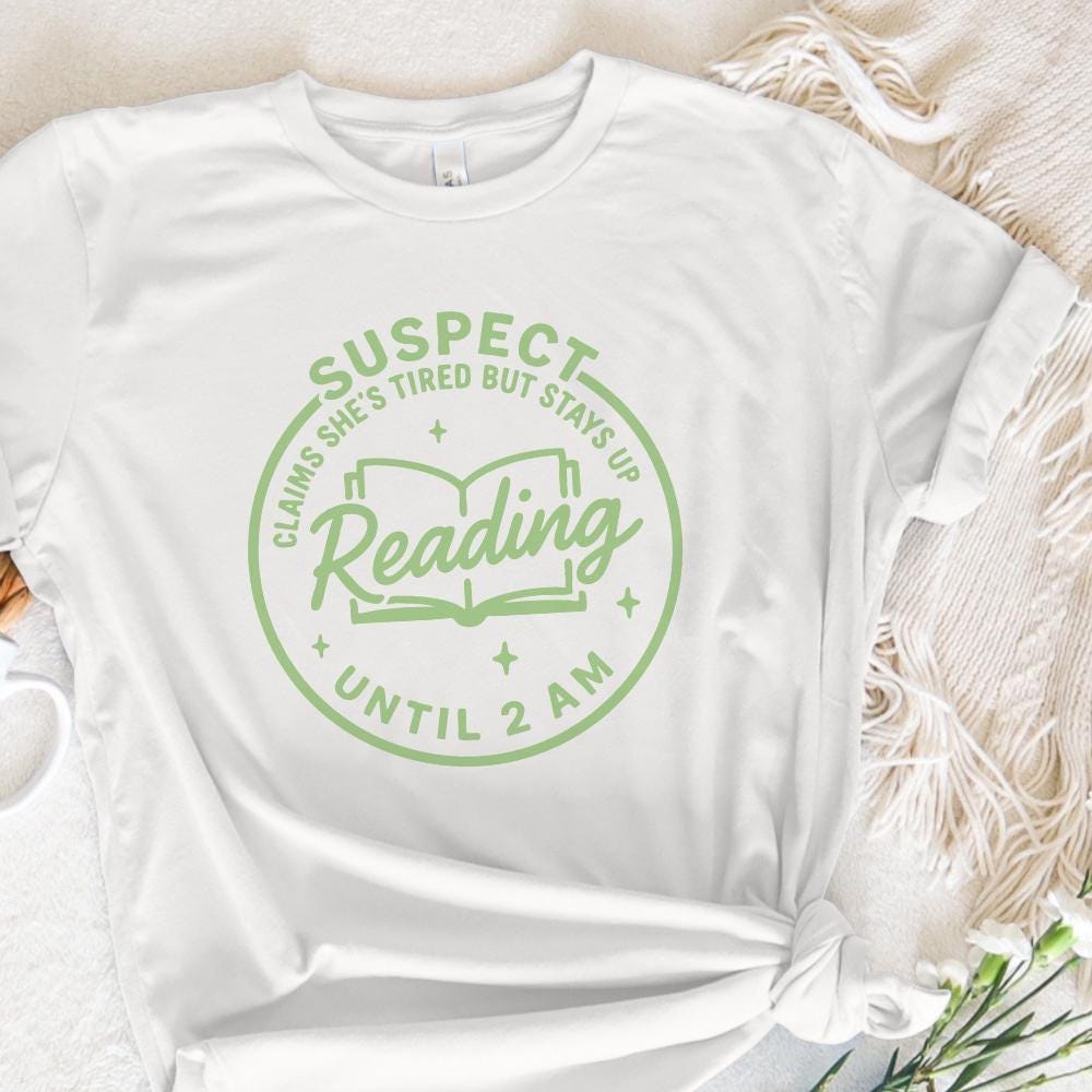 Suspect Claims She’s Tired But Stays Up Reading PNG, Book Lover Digital
