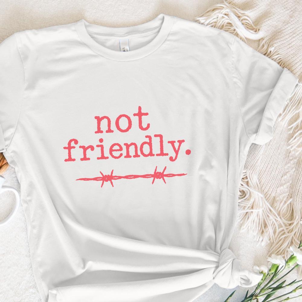 Not Friendly PNG, Barbed Wire Printable Shirt - 300 DPI Design for T-Shirt