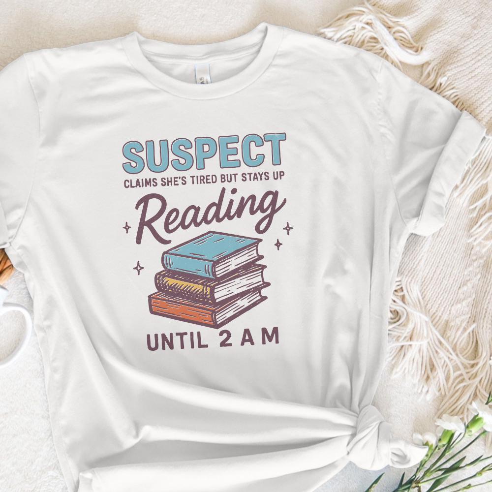 Suspect Claims She’s Tired But Stays Up Reading PNG, Book Lover Digital