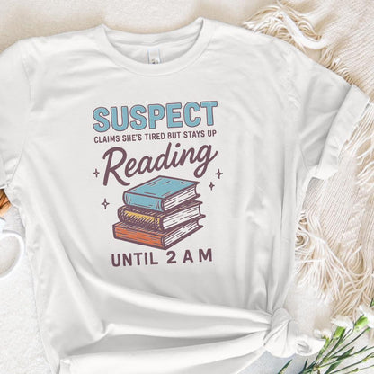 Suspect Claims She’s Tired But Stays Up Reading PNG, Book Lover Digital