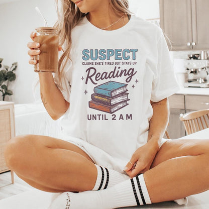 Suspect Claims She’s Tired But Stays Up Reading PNG, Book Lover Digital