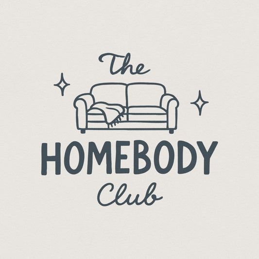 The Homebody Club PNG Couch Design, Cozy Digital Download - 300 DPI