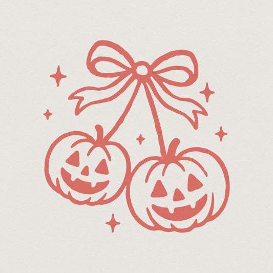 Halloween Pumpkin Bow PNG, Digital Download - 300 DPI Design for T-Shirt