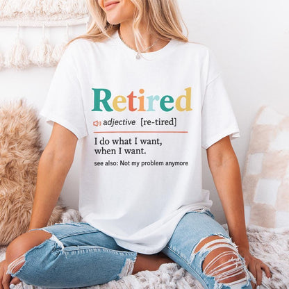 Retired PNG, I Do What I Want When I Want - 300 DPI Design for T-Shirt