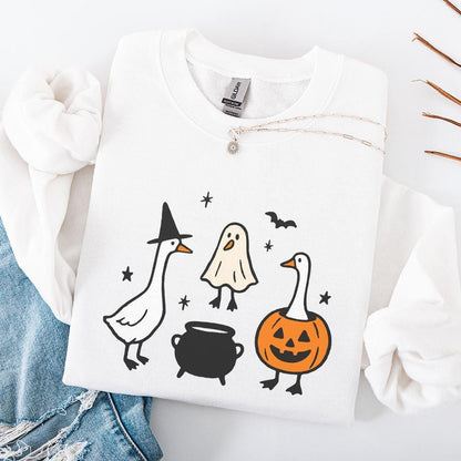 Halloween Goose PNG, Witch Goose - 300 DPI Design for T-Shirt