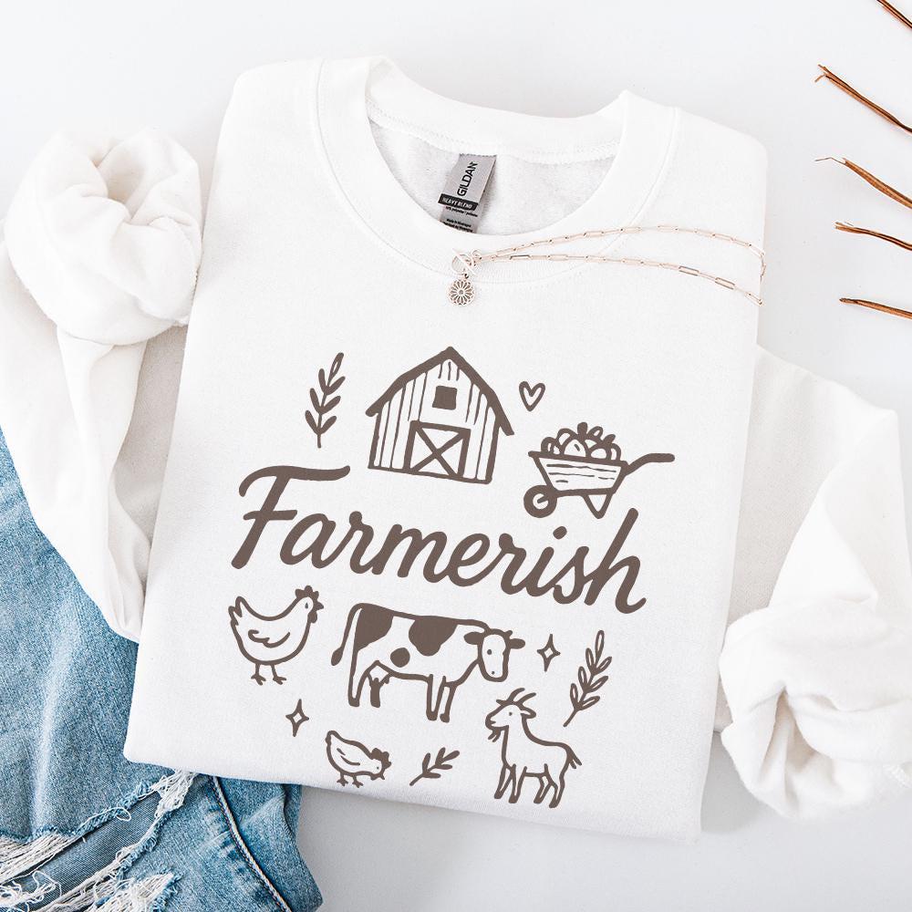 Farmerish PNG, Farm Animal Digital Download - 300 DPI Design for T-Shirt