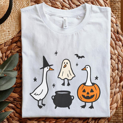 Halloween Goose PNG, Witch Goose - 300 DPI Design for T-Shirt