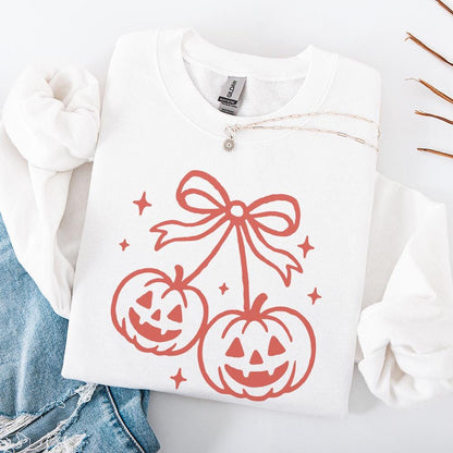 Halloween Pumpkin Bow PNG, Digital Download - 300 DPI Design for T-Shirt