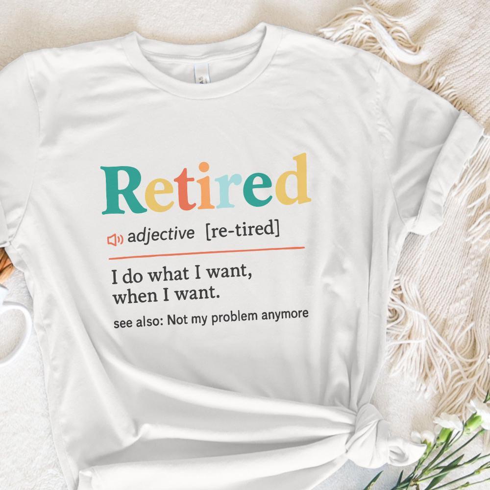 Retired PNG, I Do What I Want When I Want - 300 DPI Design for T-Shirt