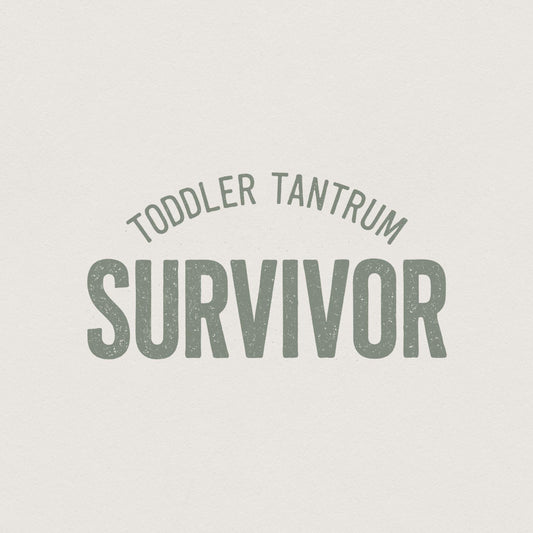 Toddler Tantrum Survivor PNG Shirt, Funny Parent PNG - 300 DPI Design for