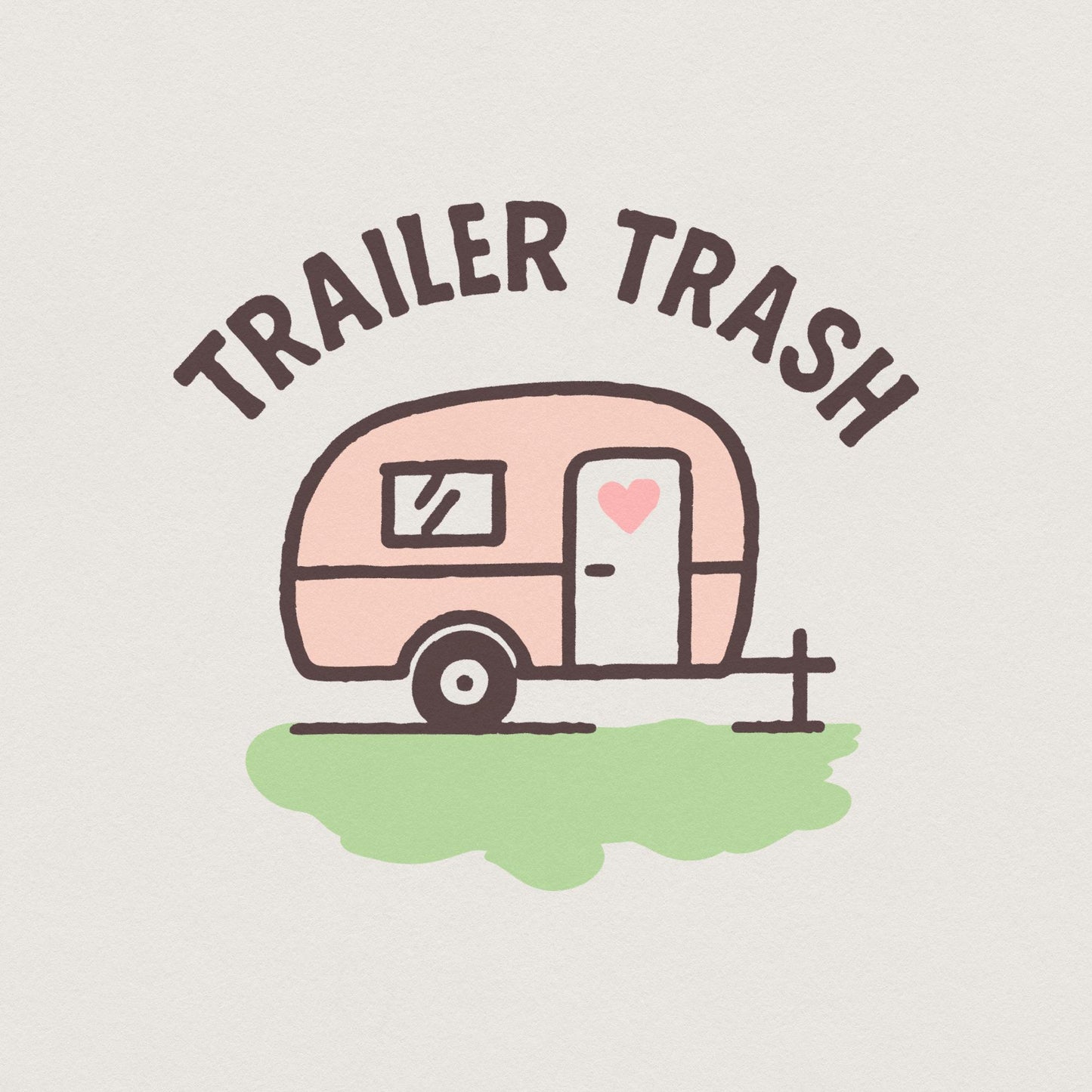 Trailer Trash PNG, Funny Camper Shirt Digital Download - 300 DPI Design