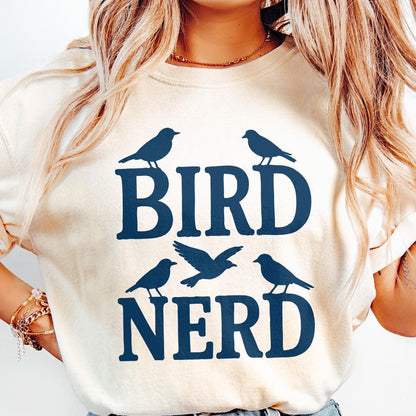 Bird Nerd PNG, Funny Bird Lover Shirt - 300 DPI Design for T-Shirt