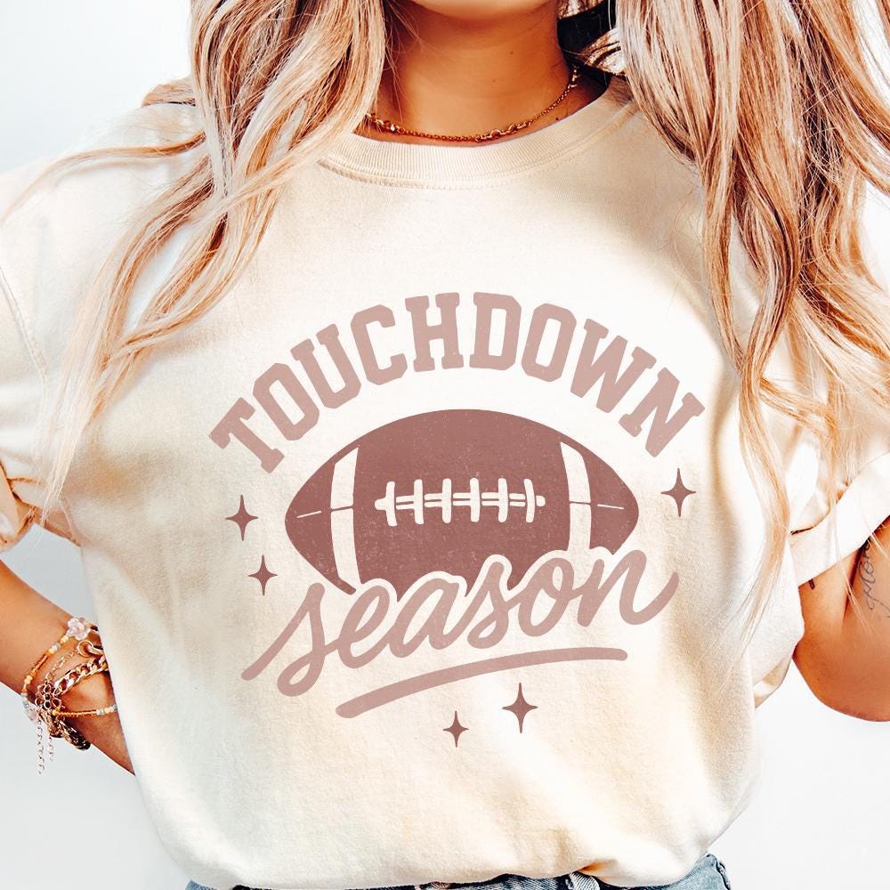 Touchdown Season PNG, Football Mom PNG - 300 DPI Design for T-Shirt