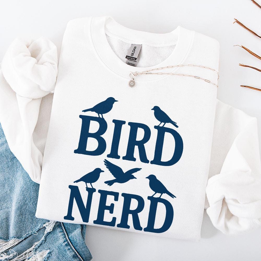 Bird Nerd PNG, Funny Bird Lover Shirt - 300 DPI Design for T-Shirt