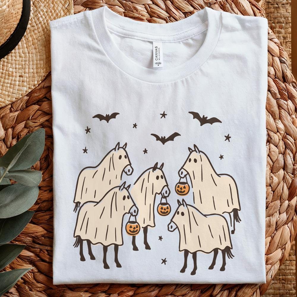 Halloween Horse PNG, Kids Halloween PNG - 300 DPI Design for T-Shirt