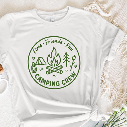 Fires Friends Fun Camping Crew PNG, Campfire Digital Download - 300 DPI