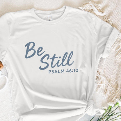 Be Still Psalm 46:10 PNG, Christian Wall Art - 300 DPI Design for T-Shirt