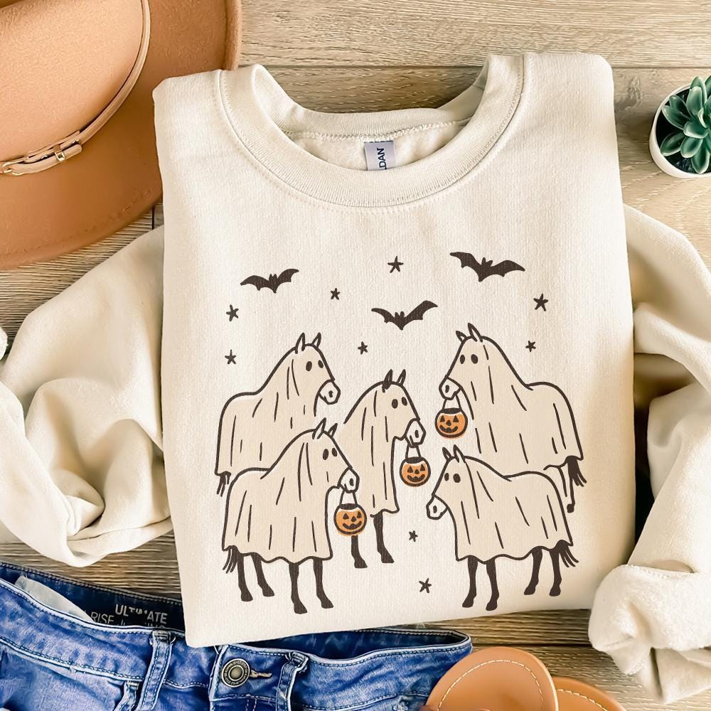 Halloween Horse PNG, Kids Halloween PNG - 300 DPI Design for T-Shirt