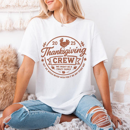 Thanksgiving Crew PNG, Funny Thanksgiving Family Shirt - 300 DPI Design