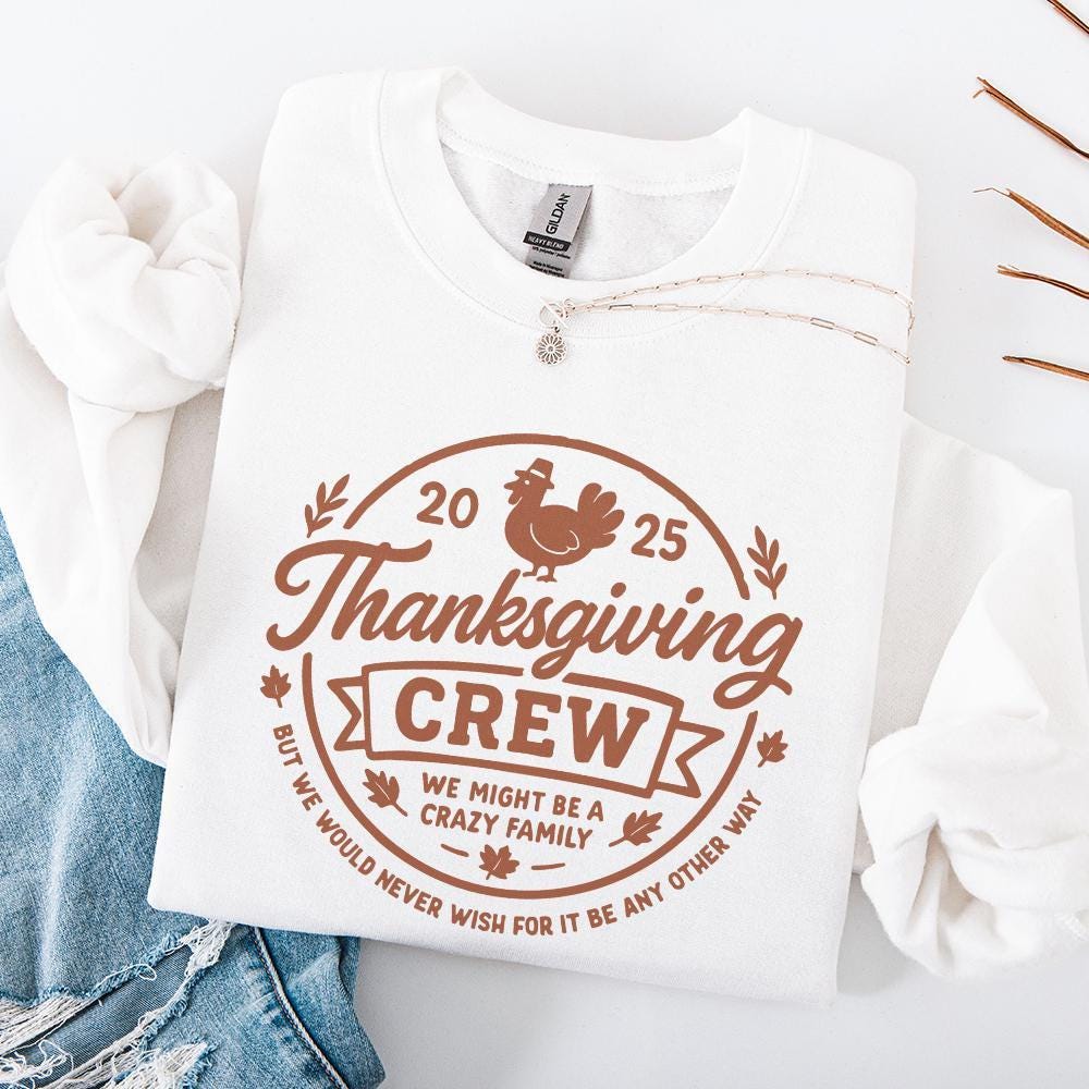 Thanksgiving Crew PNG, Funny Thanksgiving Family Shirt - 300 DPI Design