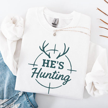 He’s Hunting PNG, Hunting Shirt PNG - 300 DPI Design for T-Shirt