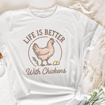 Life Is Better With Chickens PNG, Farm Animal Clipart - 300 DPI Design