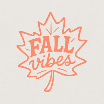 Fall Vibes PNG, Autumn Digital Download - 300 DPI Design for T-Shirt