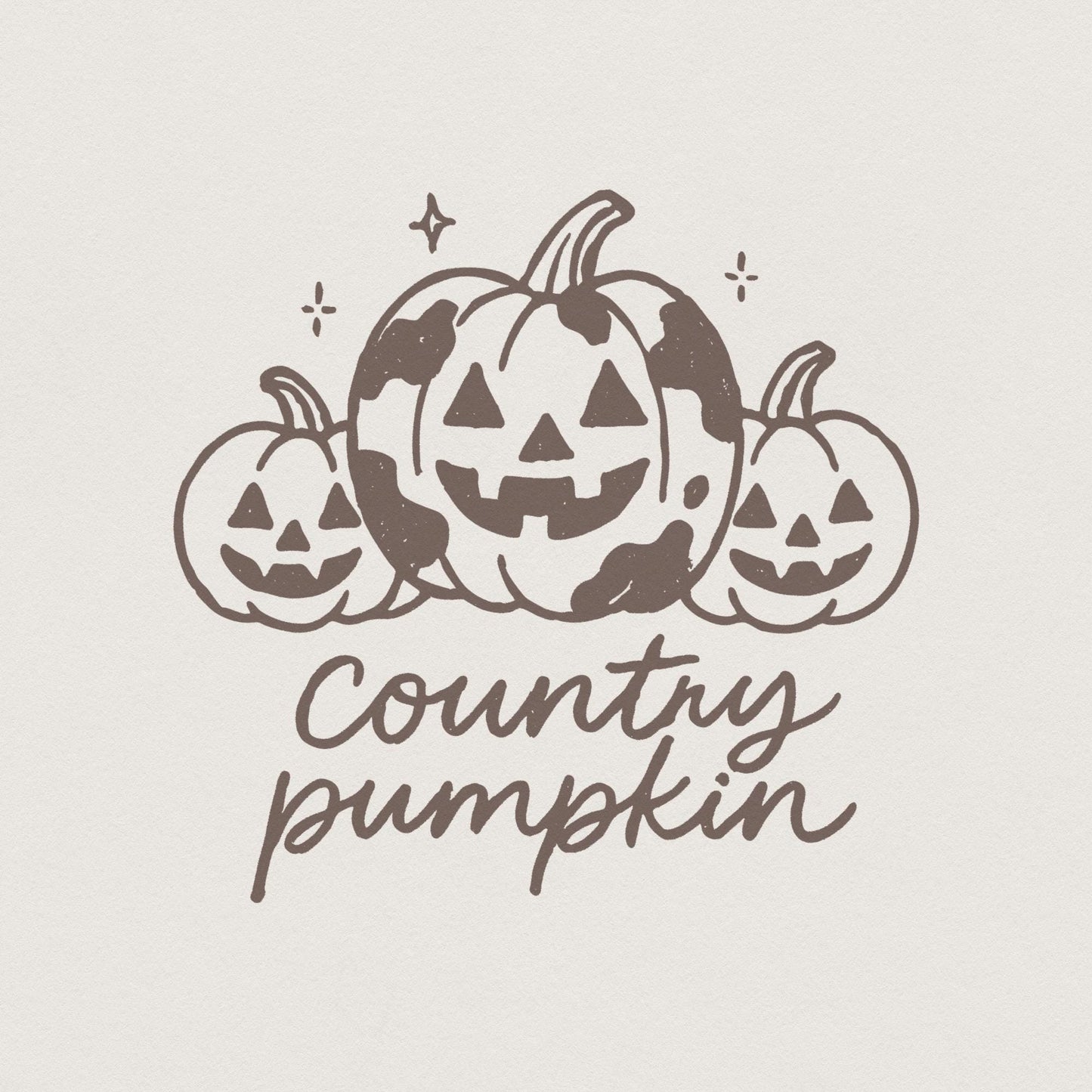 Country Pumpkin PNG, Halloween Pumpkin Digital Download - 300 DPI Design