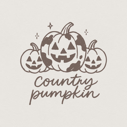 Country Pumpkin PNG, Halloween Pumpkin Digital Download - 300 DPI Design