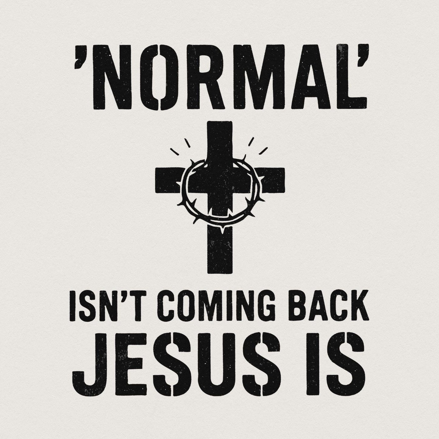 Normal' Isn't Coming Back Jesus Is PNG • Christian Shirt PNG for Easter,