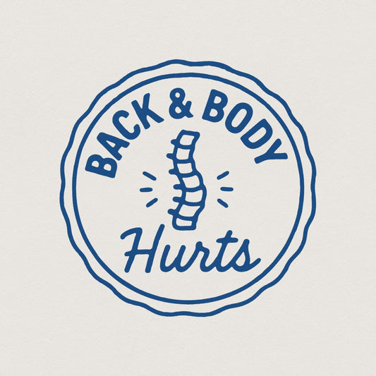 Back & Body Hurts PNG, Funny Back Pain Shirt Design - 300 DPI Design for