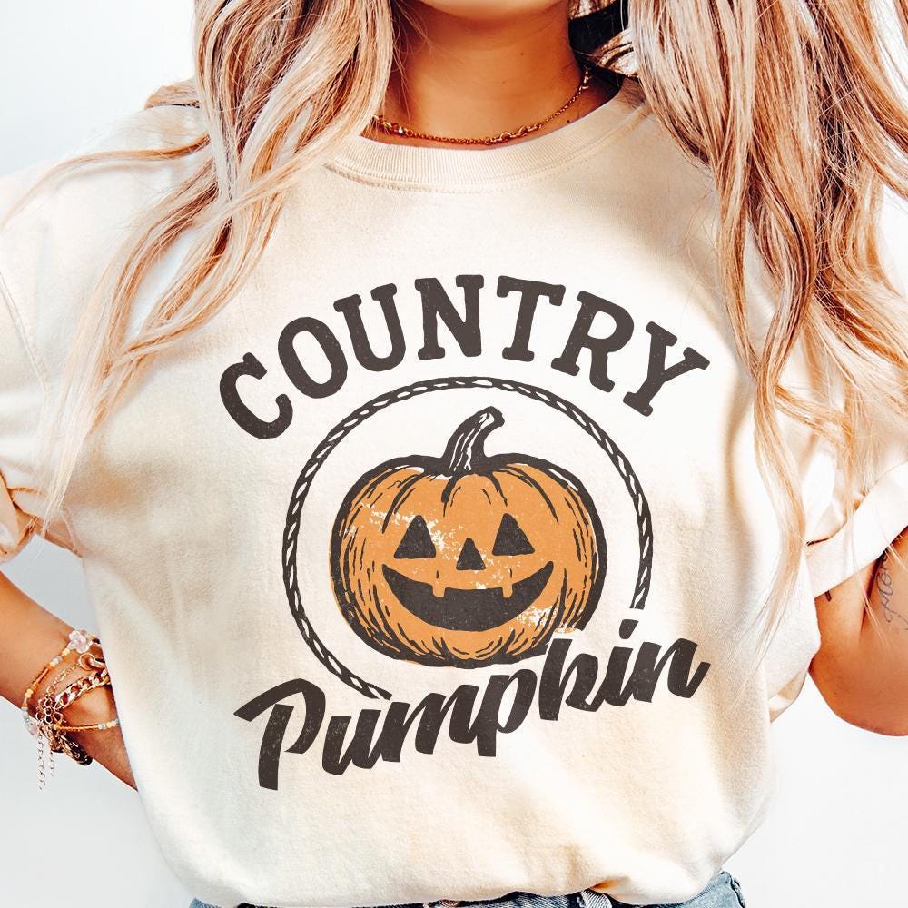 Country Pumpkin PNG, Country Pumpkin Shirt - 300 DPI Design for T-Shirt